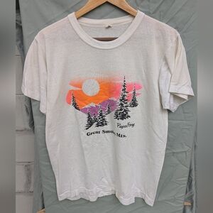 Vintage Pigeon Forge Great Smoky Mts Tee Size L Made In Usa Screen Stars